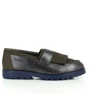 24 Hrs 23087 Pewter Grey Loafers