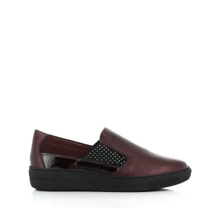 24 Hrs 23885 Burgundy Loafers