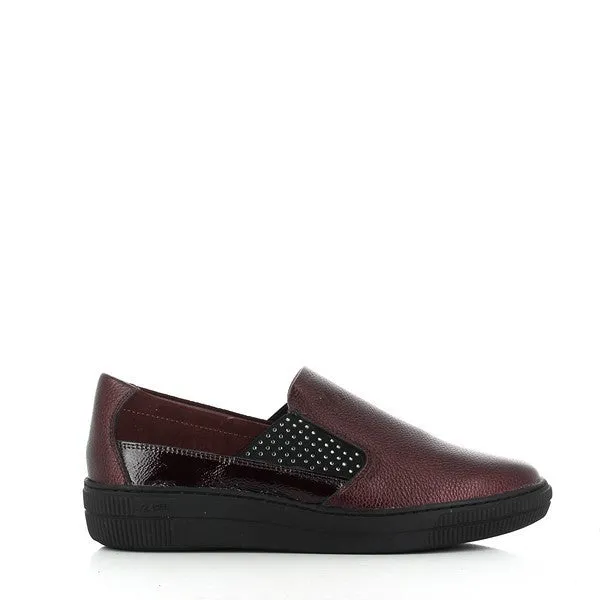24 Hrs 23885 Burgundy Loafers
