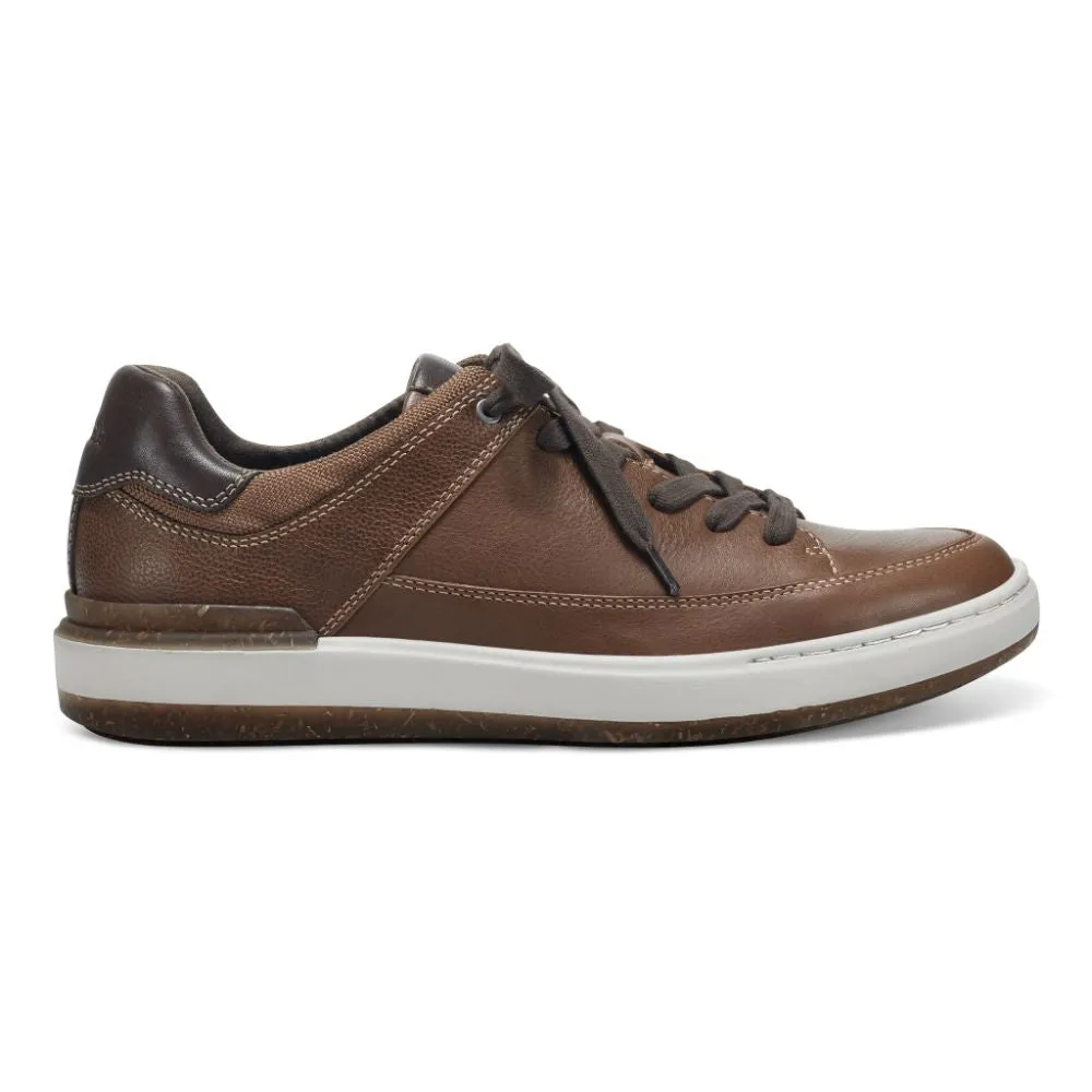 Acumen Cognac Leather Mens Earth Elements Sneakers