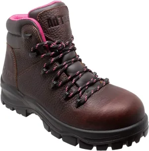 Ad Tec 6in Women Certified Safety Work Boots - Waterproof Grain Oiled Leather with Composite Toe