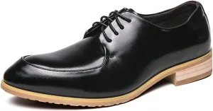 ADMLZQQ Classic Oxford Dress Shoes Mens Formal Business Lace-Up Full Grain Leather Shoes for Men