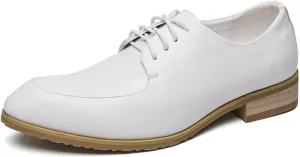 ADMLZQQ Classic Oxford Dress Shoes Mens Formal Business Lace-Up Full Grain Leather Shoes for Men