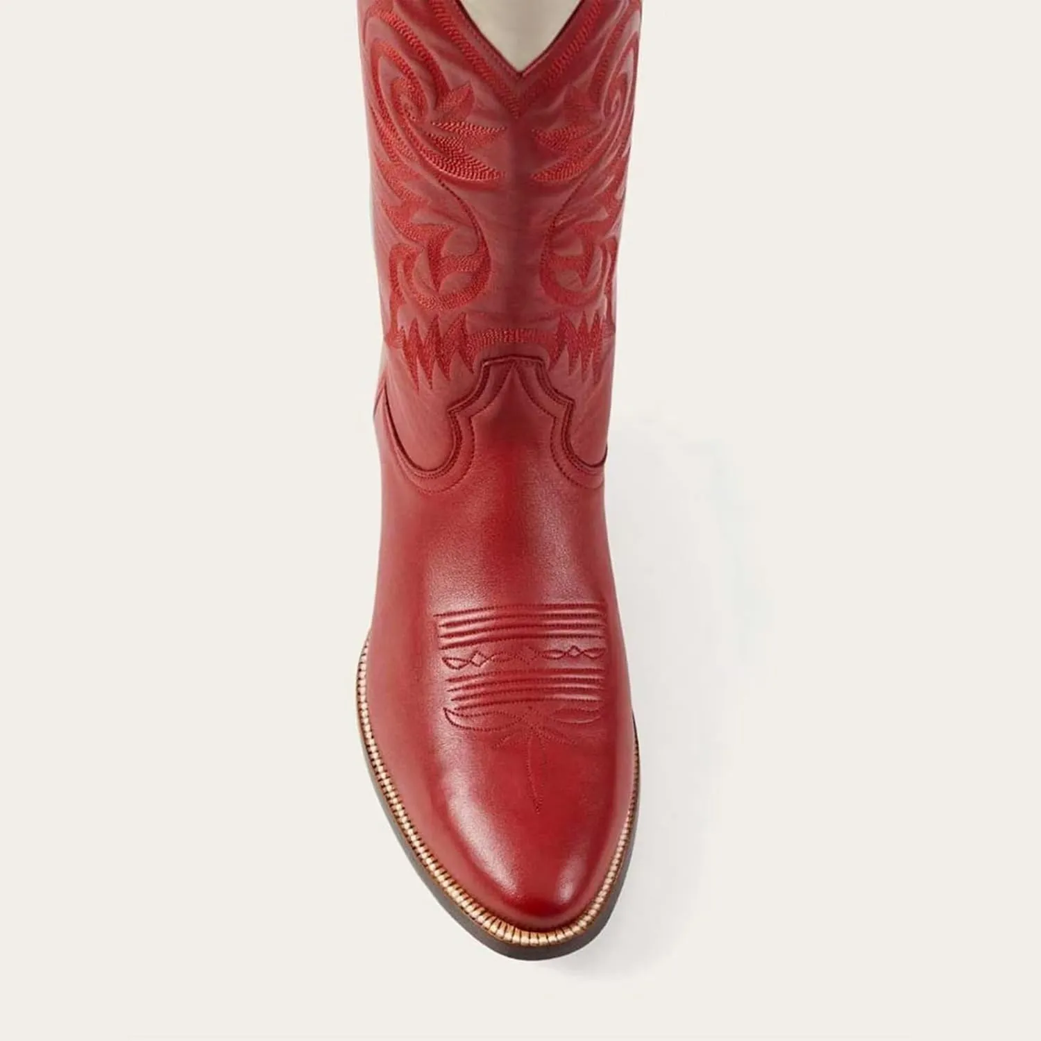 Agodor Cowboy Boots for Women Heart Cowgirl Boots Classic Embroidered Women Wide Calf Knee High Boots Chunky Heel Pointed Toe Pull On Fashion Western Boot