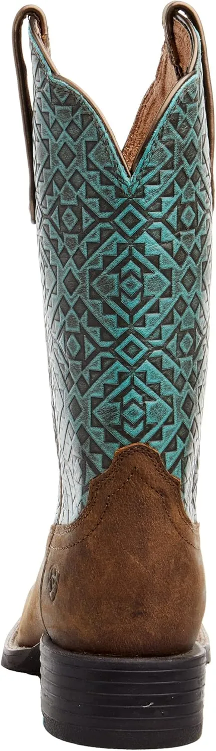 Ariat Women's Round Up Wide Square Toe Western Boot