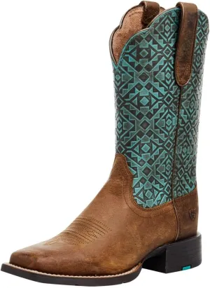 Ariat Women's Round Up Wide Square Toe Western Boot