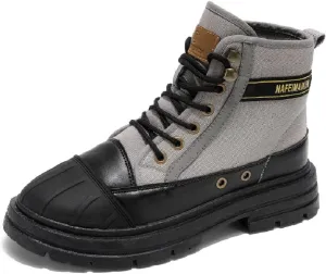 Asifn Mens Casual Boots Waterproof Hiking Boots Lightweight Non-slip Safety Boots Breathable Outdoor Work Boots