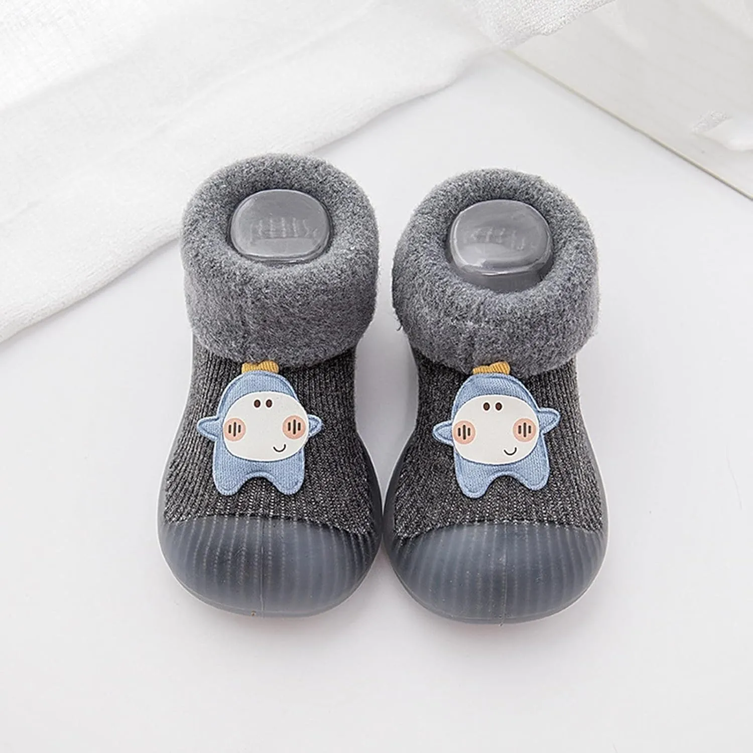 Baby Boy Shoes,Baby Home Slippers Cartoon Warm House Slippers for Infant Lined Winter Indoor Shoes Sock Shoes