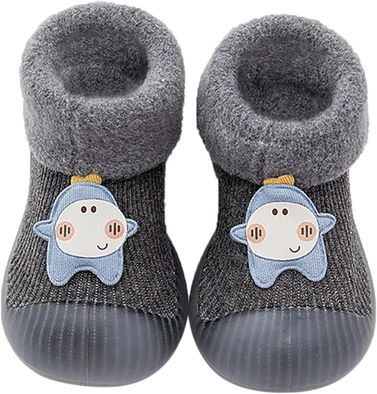 Baby Boy Shoes,Baby Home Slippers Cartoon Warm House Slippers for Infant Lined Winter Indoor Shoes Sock Shoes