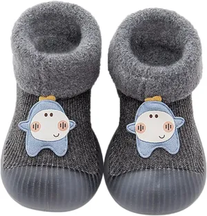 Baby Boy Shoes,Baby Home Slippers Cartoon Warm House Slippers for Infant Lined Winter Indoor Shoes Sock Shoes