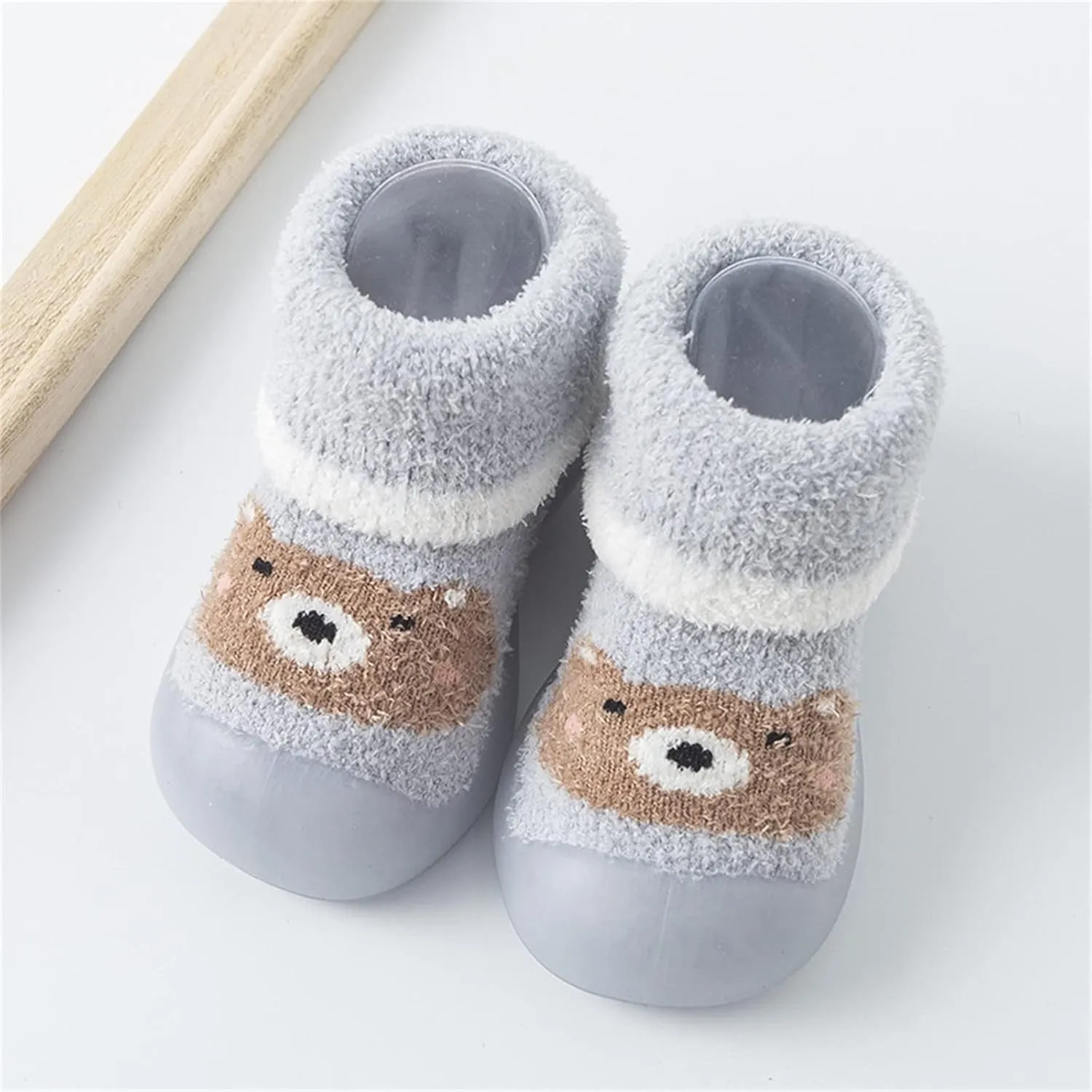 Baby Girl Shoes,Baby Girl Shoes Sock Shoes Anti-Slip Fuzzy Slipper Soft Indoor Work Shoes 0-3 Years