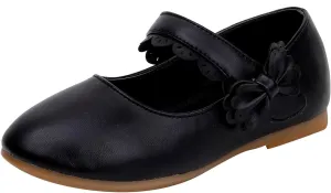 Baby Girls Dress Shoes Flower Girl Kids Mary Jane Ballet Flats Bow Wedding School Party Communion Shoes