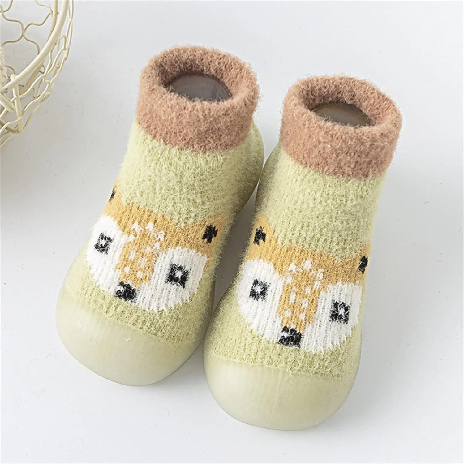 Baby Shoes,Toddler Infant Boys Girls Shoes First Walkers Cute Cartoon Warm Thickened Antislip Socks Shoes Sock Shoes