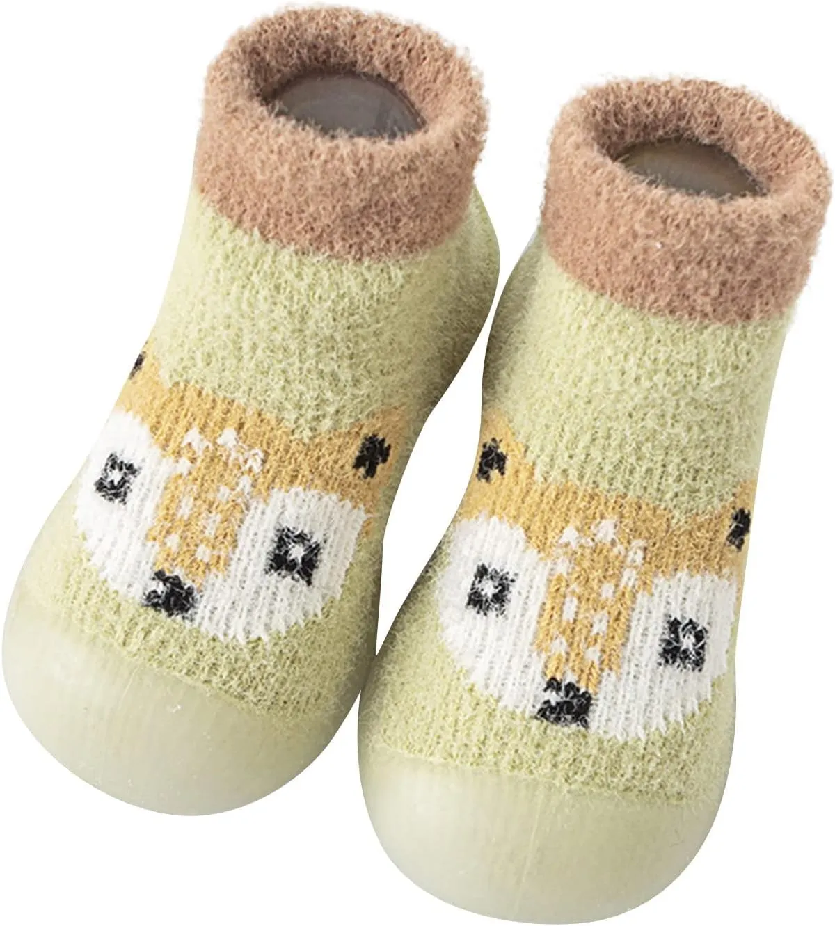 Baby Shoes,Toddler Infant Boys Girls Shoes First Walkers Cute Cartoon Warm Thickened Antislip Socks Shoes Sock Shoes
