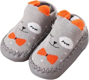 Baby Sock Shoes,Baby Boys Girls Cartoon Ears Floor Socks Non Slip Baby Step Shoes Socks Baby Booties