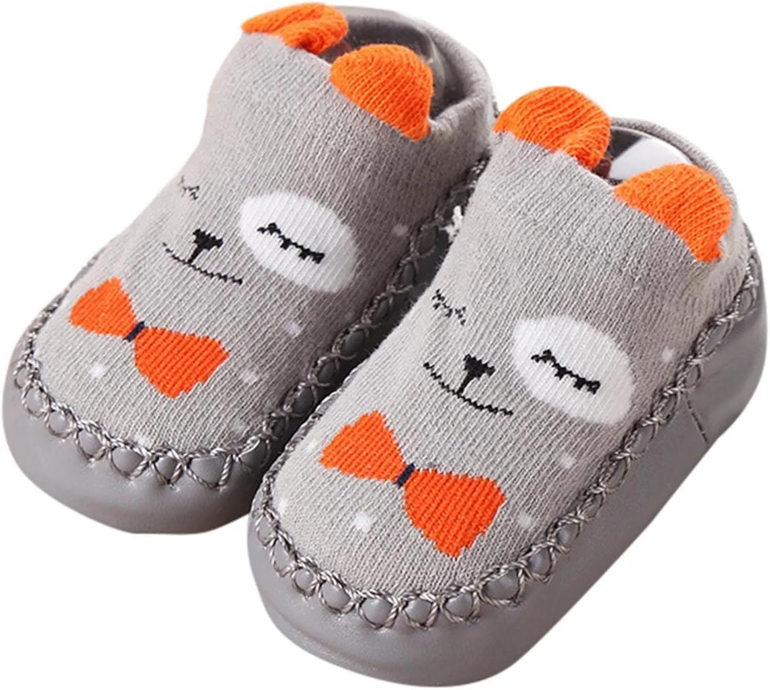 Baby Sock Shoes,Baby Boys Girls Cartoon Ears Floor Socks Non Slip Baby Step Shoes Socks Baby Booties