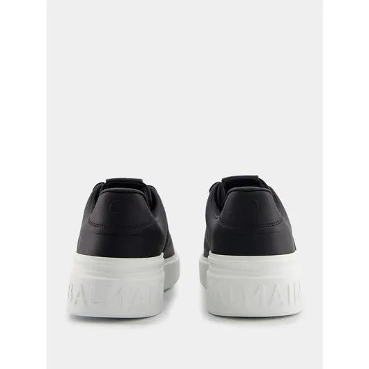 BALMAIN B-COURT BLACK CALFSKIN SNEAKERS