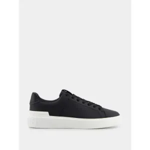 BALMAIN B-COURT BLACK CALFSKIN SNEAKERS