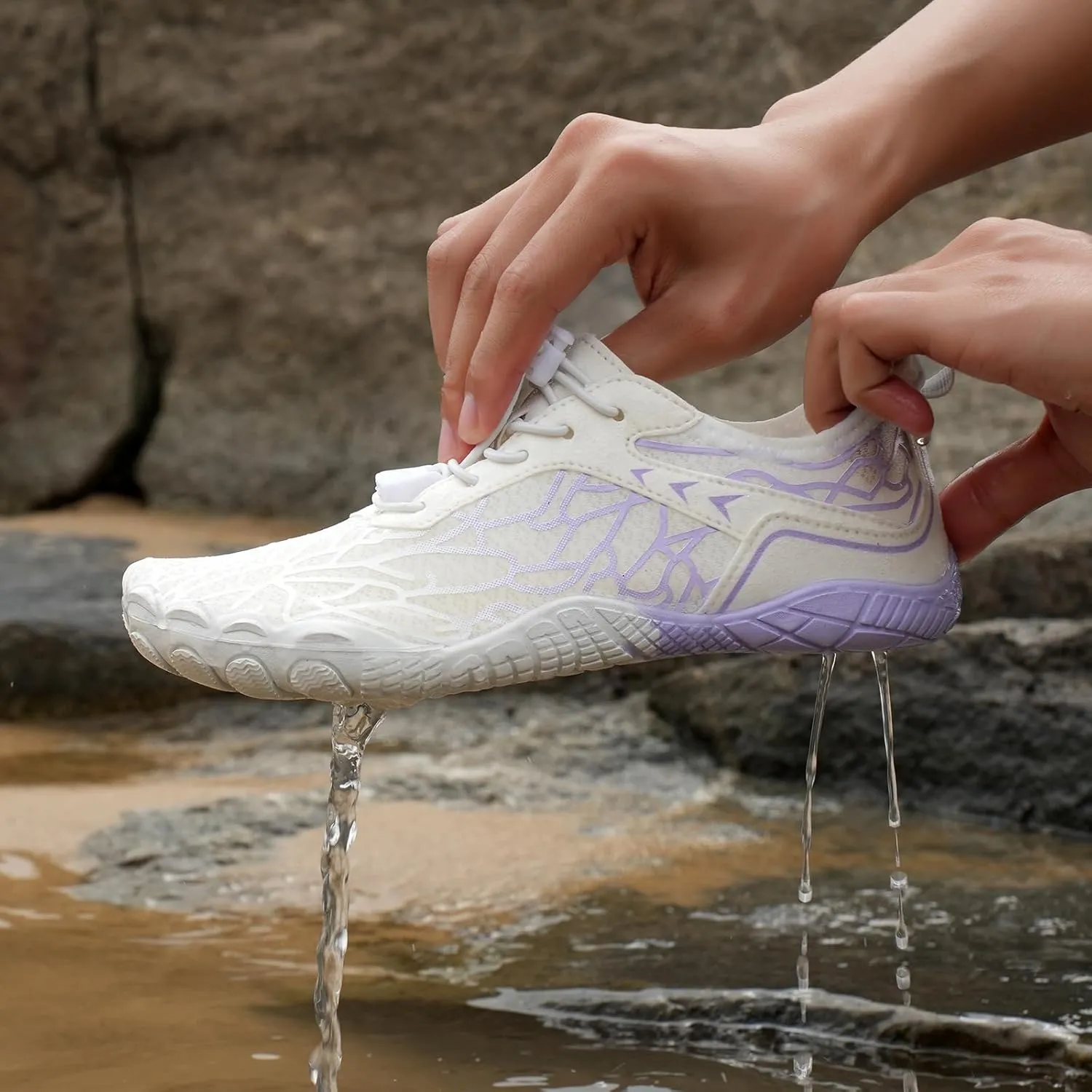 Barefoot Shoes for Women,Non-Slip Outdoor Shoes Quick-Drying Water Shoe for Men and Women Wide Toe Non Slip Sports Shoe Lightweight Waterproof Sneakers for Running