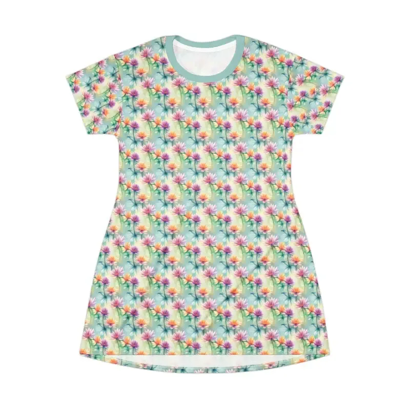 Blossom Brilliance Floral Print Shirt Dress