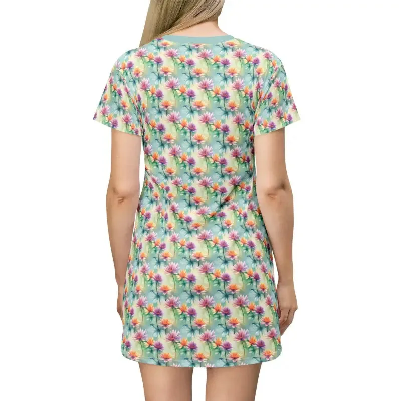 Blossom Brilliance Floral Print Shirt Dress