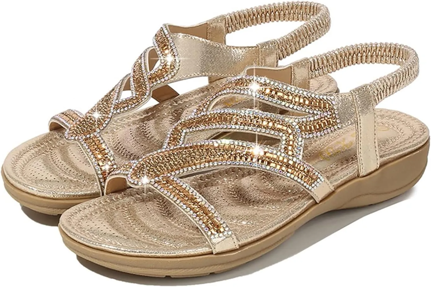 Casual Walking Sandals Women Comfortable Summer Arch Support Orthopedic Beach Adjustable Slide Outdoor Platform Flip Flops Lightweight Hiking