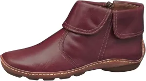 Cathalem Ankle Boots for Women Low Heel,2024 Arch Support Boots Side Zipper Vintage Leather Damping Shoes Low Heel Booties
