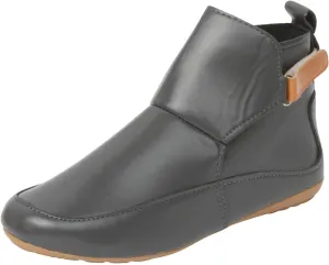 Cathalem Ankle Boots for Women No Heel,Arch Support Booties Side Zip-up Vintage Leather Damping Shoes Flat Heel Booties