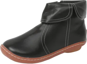 Cathalem Boots for Women, 2024 New Flat Heel Booties Arch Support Booties Side Zip-up Vintage Leather Damping Shoes