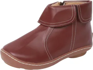 Cathalem Boots for Women, 2024 New Flat Heel Booties Arch Support Booties Side Zip-up Vintage Leather Damping Shoes