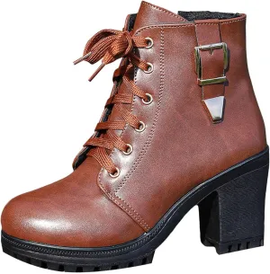 Cathalem Gothic Boots for Women Goth Platform Chunky Boots High Heel Black Ankle Booties Rivets Punk Combat Boot Shoes