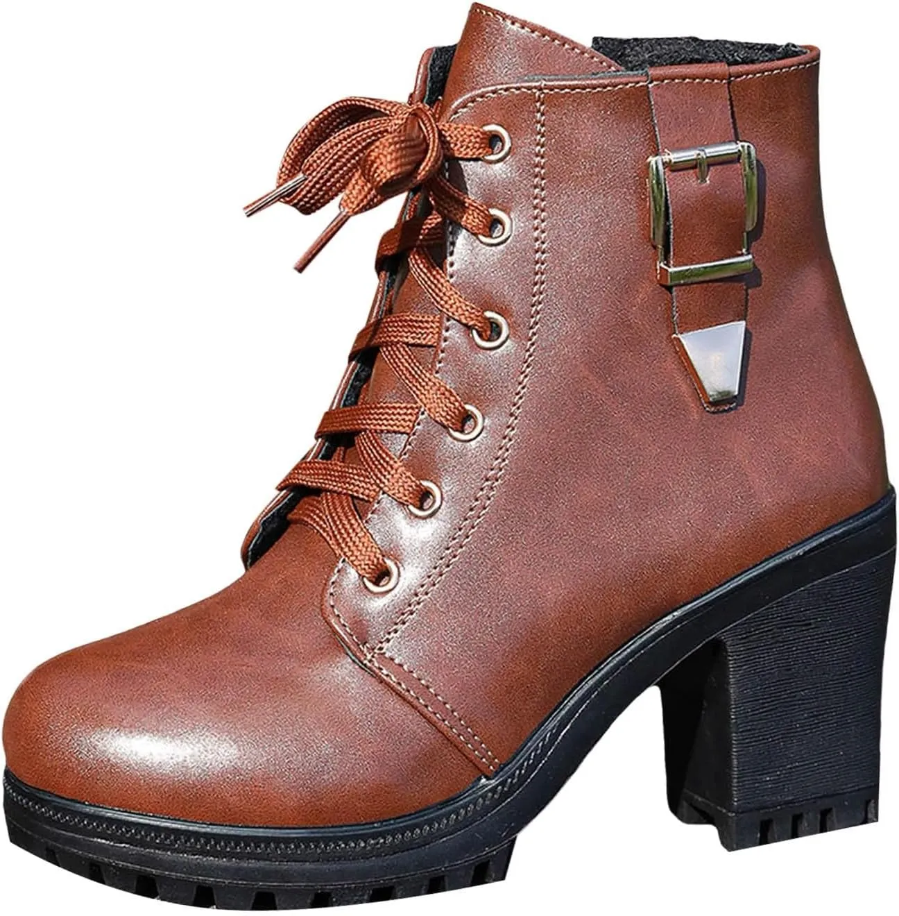 Cathalem Gothic Boots for Women Goth Platform Chunky Boots High Heel Black Ankle Booties Rivets Punk Combat Boot Shoes