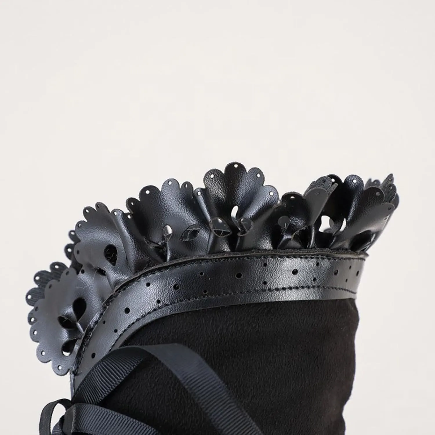 Cathalem Victorian Boots for Women Casual Goth Boots Lace Up Renaissance Boots Mid Heels Vintage Boots Halloween Cosplay Witch Shoes