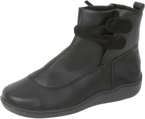 Cathalem Women's Ankle Boots No Heel Fall Cutout Booties Ankle Heels Low Stacked Ruffle Slip On Dress Short Boots Shoes