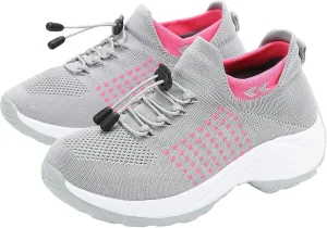 Comfort Wear Orthowear Shoes for Women Men Comfortwear Ortho Stretch Cushion Shoes Women Plantar Fasciitis Walking Shoe Slip On Trainers Comfortable Casual Ladies Athletic Sneakers Thick Bottom