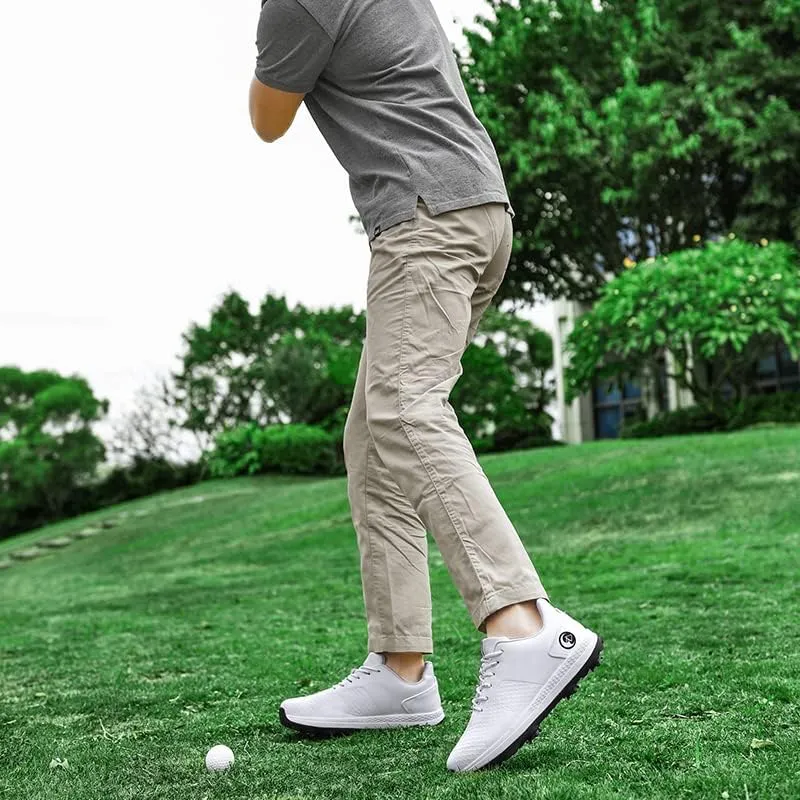 Comfortable Golf Shoes Men Spikeless Golf Shoes for Men Breathable Waterproof Golf Sport Training Sneakers