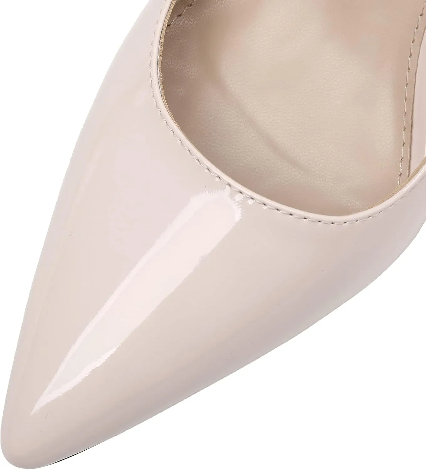 CosyFever 2.6 Inch Stiletto Pointed Toe Pumps Party Wedding Dressy Mid Heels Shoes
