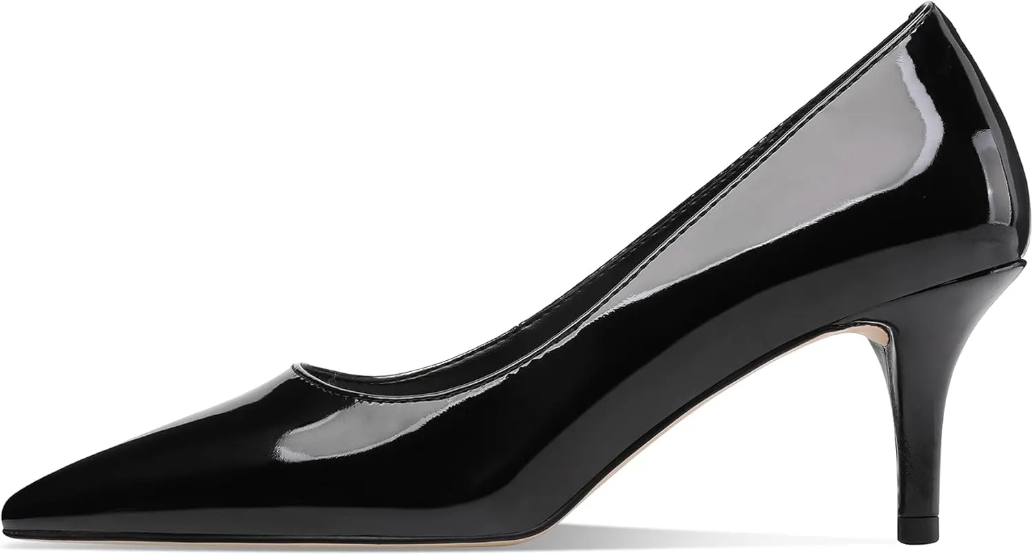 CosyFever 2.6 Inch Stiletto Pointed Toe Pumps Party Wedding Dressy Mid Heels Shoes