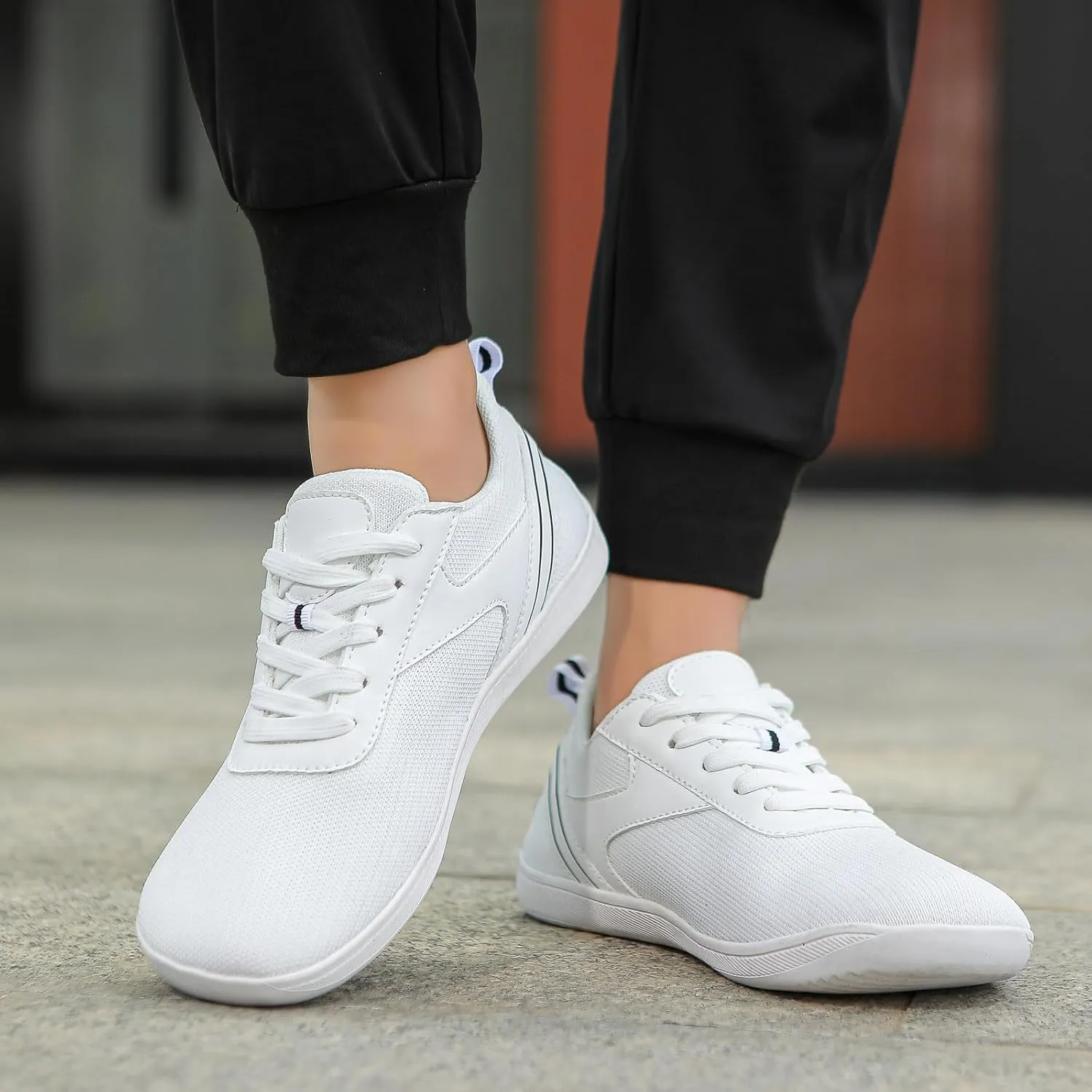 Couple Mesh Sports Casual Shoes Breathable Flat Bottom Lightweight Plus Size Comfortable Men's Dress Shoes Wide Width