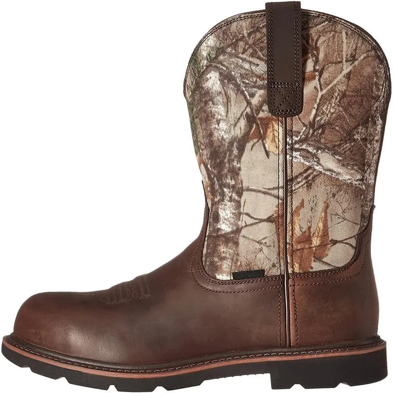 Cowboy Boots For Men Classic Retro Vintage Embroidered Dress Boots Traditional Country Men's Motorcycle Boots