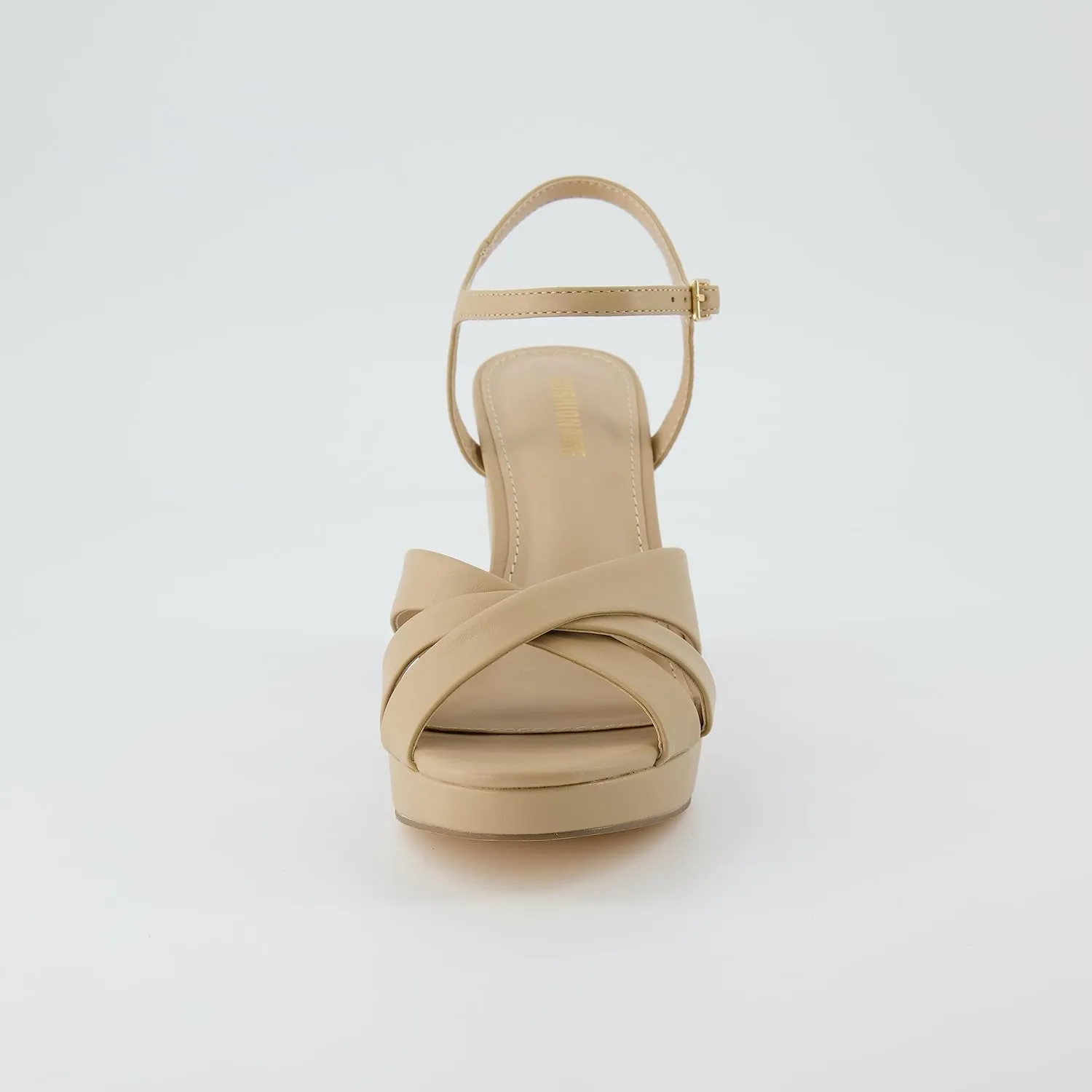 CUSHIONAIRE Women's Mood Platform Dress Sandal  Memory Foam and Wide Widths Available