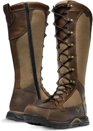 Danner Sharptail 17" Side-Zip Waterproof Snake Boots for Men - Full-Grain Leather and Nylon with 360?? Snake Guard, Comfort Footbed & Traction Outsole