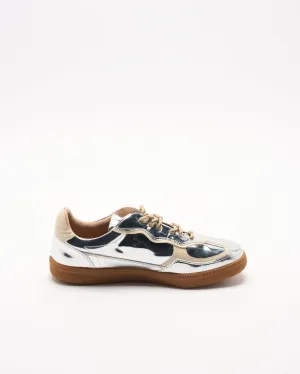 Fallon Leather Sneaker - Silver