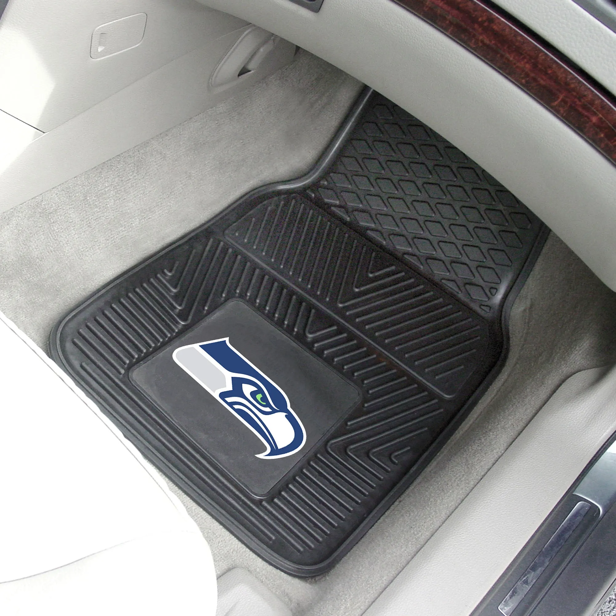 Fanmats Seattle Seahawks Heavy Duty Car Mat Set - 2 Pieces
