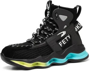 Fiedaz Steel Toe Work Shoes for Men Breathable High Top Sneakers Lightweight Puncture-Proof Safety Boots Industries Construction Work Boots
