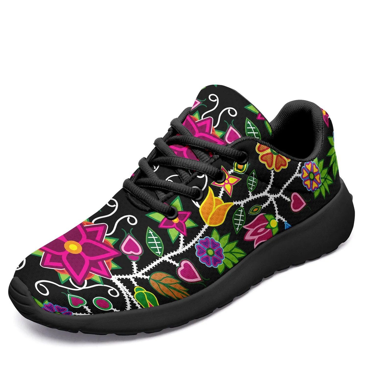 Floral Beadwork Ikkaayi Sport Sneakers