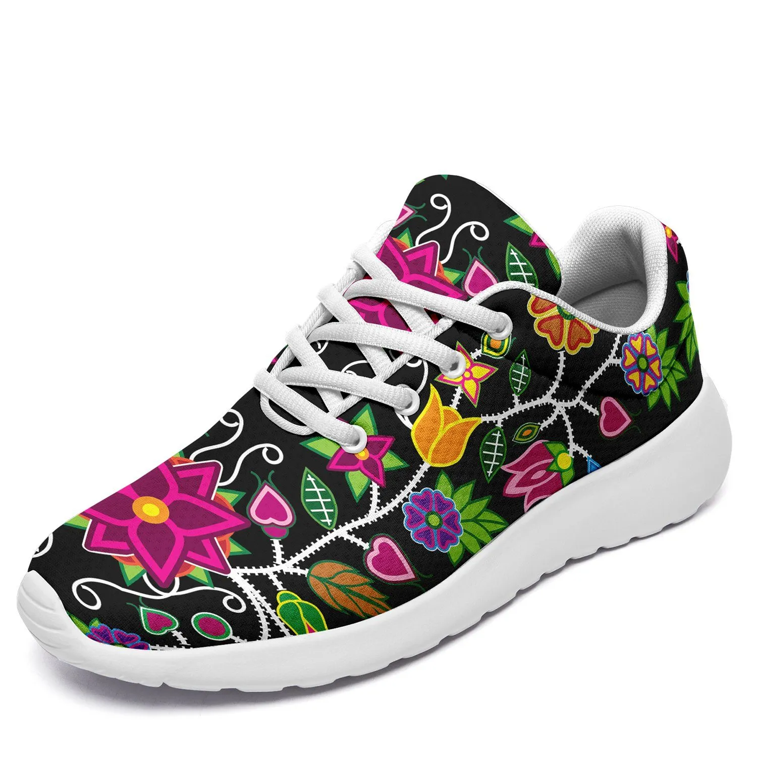 Floral Beadwork Ikkaayi Sport Sneakers