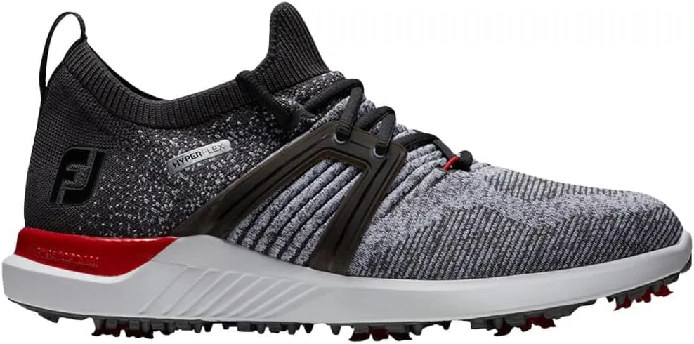 FootJoy Men's Hyperflex Golf Shoes Grey/Charcoal Wide