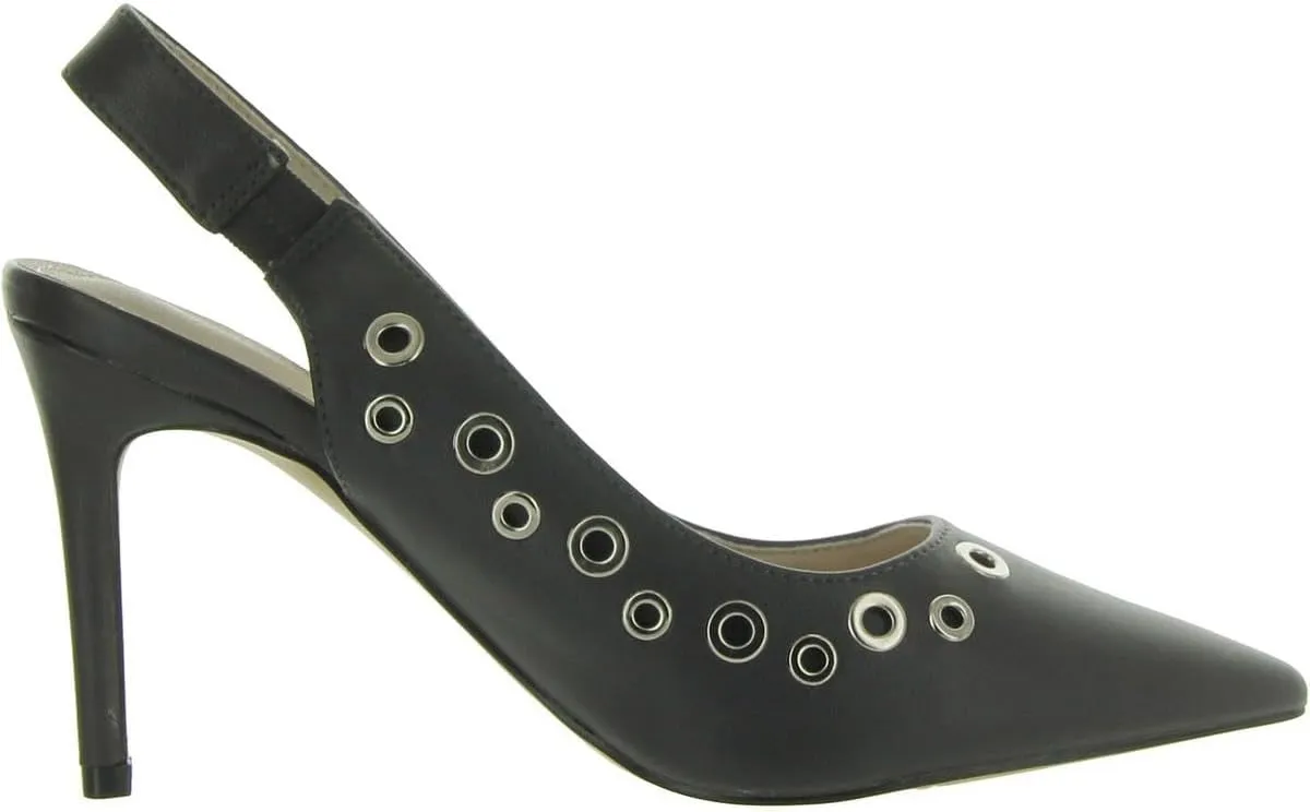 French Connection Womens Vegan Leather Pointed Toe Slingback Heels