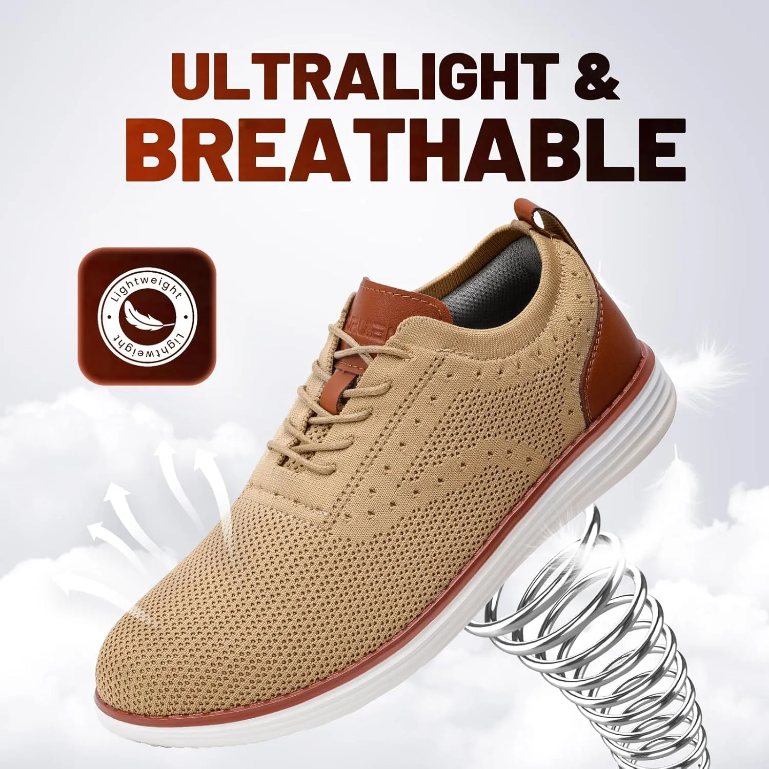 Furuian Steel Toe Shoes for Men Safety Shoes for Men Casual Dress Work Sneakers Lightweight Steel Toe Work Sneakers Comfortable Safety Tennis Oxfords